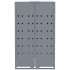 Cobertizo de contenedor de basura acero gris 69x79x117