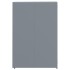 Cobertizo de contenedor de basura acero gris 69x79x117