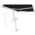 Toldo de pie automático gris antracita 300x250