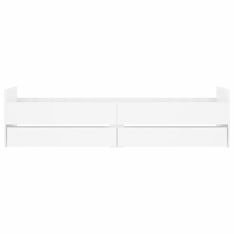 Estructura de cama con cajones blanco 90x200