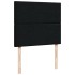 Cama box spring con colchón tela negro 120x190