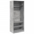 Armario de madera de ingeniería gris hormigón 80x50x200