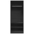 Armario de madera de ingeniería negro 80x50x200