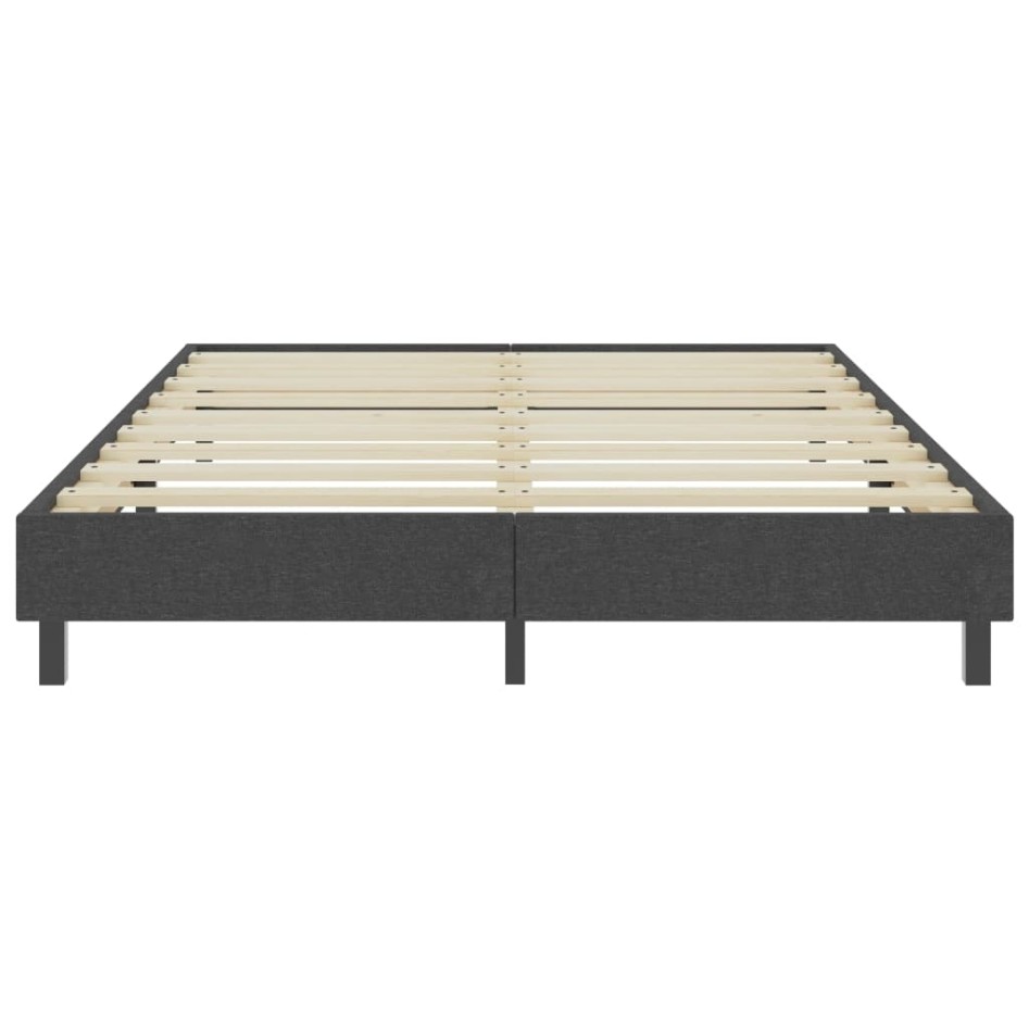 Estructura de cama Box Spring tela gris 140x200