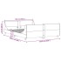 Estructura de cama sin colchón madera de pino maciza 120x200