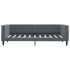 Sofá cama terciopelo gris oscuro 90x190