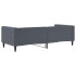 Sofá cama terciopelo gris oscuro 90x190