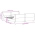 Estructura de cama sin colchón madera maciza de pino 120x190