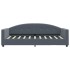 Sofá cama terciopelo gris oscuro 90x190