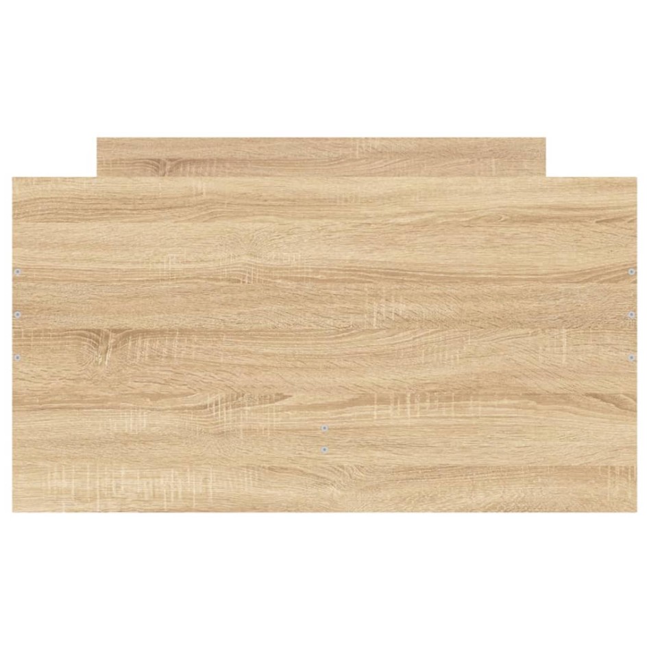 Estructura de cama con cajones roble Sonoma 90x200