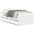 Estructura de cama con cajones blanco 90x190