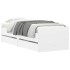 Estructura de cama con cajones blanco 90x190