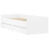 Estructura de cama con cajones blanco 90x190