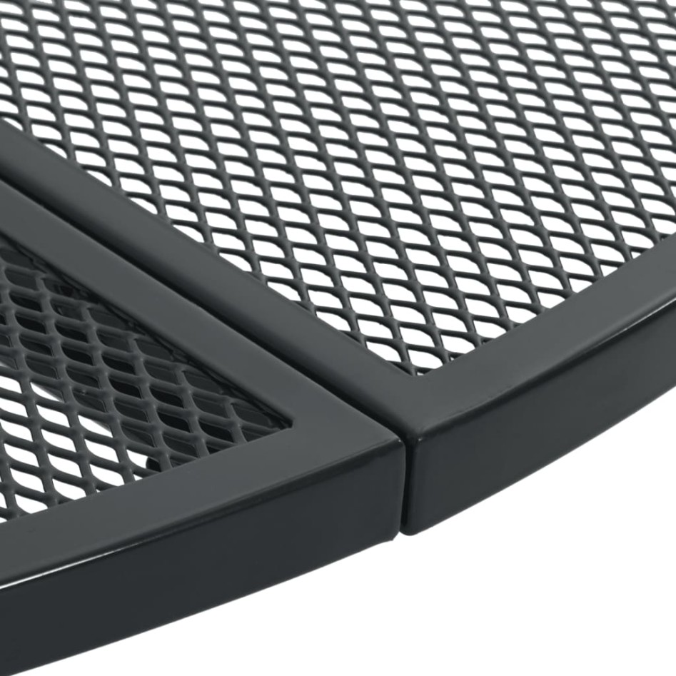 Set de sillas jardín reclinables 5 piezas acero