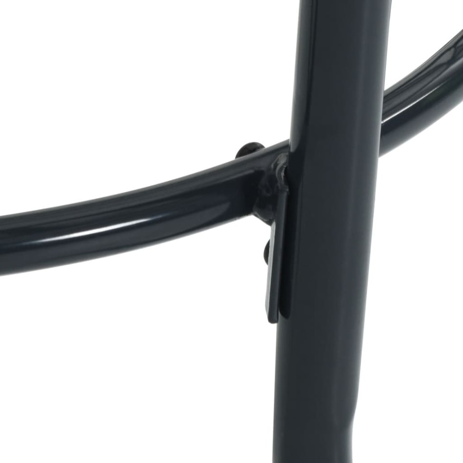 Set de sillas jardín reclinables 5 piezas acero