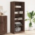Armario madera de ingeniería color roble marrón 80x50x200