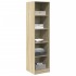 Armario de madera contrachapada color roble 50x50x200