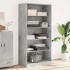 Armario de madera contrachapada gris hormigón 100x50x200