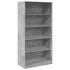 Armario de madera contrachapada gris hormigón 100x50x200
