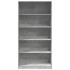Armario de madera contrachapada gris hormigón 100x50x200