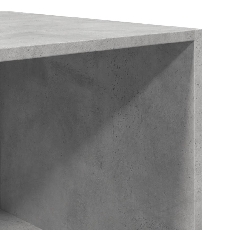 Armario de madera contrachapada gris hormigón 100x50x200