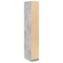 Armario de madera de ingeniería gris hormigón 30x50x200