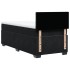 Cama box spring con colchón terciopelo negro 90x200