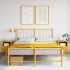 Mesitas de noche 2 uds acero amarillo mostaza 36x39x50,5