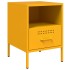 Mesitas de noche 2 uds acero amarillo mostaza 36x39x50,5
