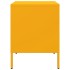 Mesitas de noche 2 uds acero amarillo mostaza 36x39x50,5