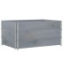 Collares de palets 3 uds madera maciza de pino gris 120x80