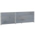 Collares de palets 3 uds madera maciza de pino gris 120x80