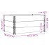 Collares de palets 3 uds madera maciza de pino gris 120x80