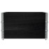 Collares de palets 3 uds madera maciza de pino negro 100x100