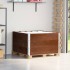 Collares de palets 3 uds madera maciza pino marrón 100x100