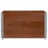 Collares de palets 3 uds madera maciza pino marrón 100x100