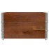 Collares de palets 3 uds madera maciza pino marrón 100x100