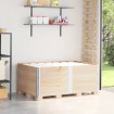 Collares de palets 3 unidades madera maciza de pino 150x100 cm
