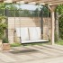 Silla columpio con cojines ratán sintético y acero 105x58x38