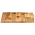 Tablero de mesa borde natural madera maciza mango 80x80x3,8