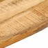 Tablero de mesa borde natural madera maciza mango 80x80x3,8