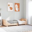 Estructura de cama sin colchón madera maciza pino 75x190 cm