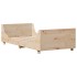 Estructura de cama sin colchón madera maciza pino 75x190