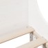 Estructura de cama sin colchón madera maciza blanca 75x190