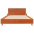 Estructura de cama sin colchón madera maciza marrón 90x190