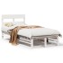 Estructura cama sin colchón madera maciza pino blanca