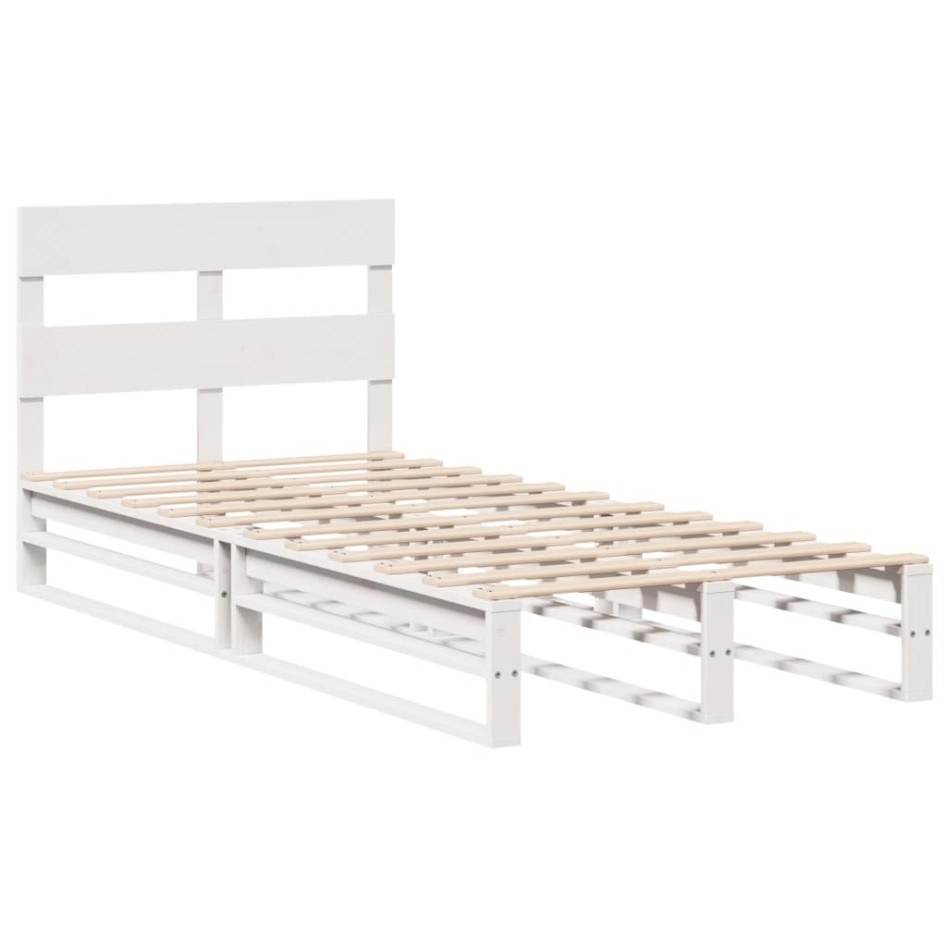 Estructura cama sin colchón madera maciza pino blanca