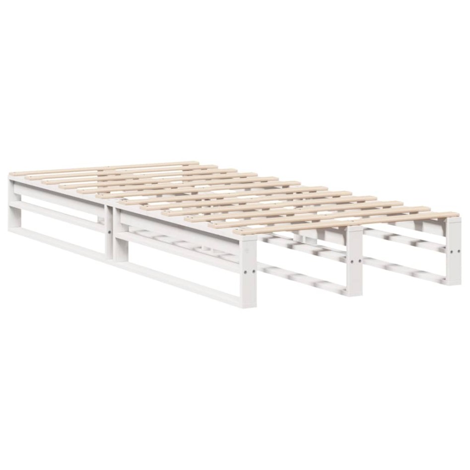 Estructura cama sin colchón madera maciza pino blanca