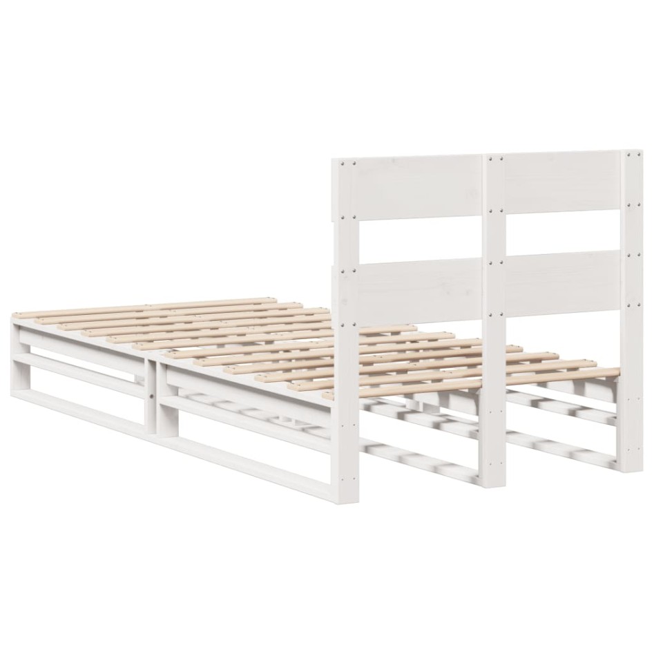 Estructura cama sin colchón madera maciza pino blanca