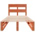Estructura de cama sin colchón madera maciza marrón 75x190